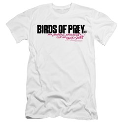 Birds Of Prey - Mens Horizontal Logo Premium Slim Fit T-Shirt