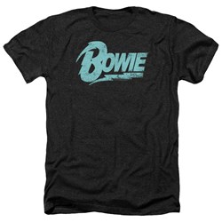 David Bowie - Mens Logo Heather T-Shirt