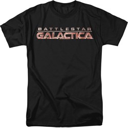 Battlestar Galactica - Logo Adult T-Shirt In Black