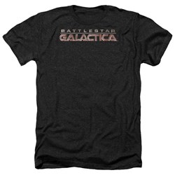 Battlestar Galactica - Mens Logo Heather T-Shirt