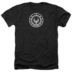 Battlestar Galactica - Mens Galactica Badge Heather T-Shirt