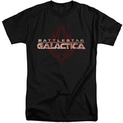 Battlestar Galactica - Mens Logo With Phoenix Tall T-Shirt