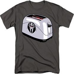 Battlestar Galactica - Toaster Adult T-Shirt In Charcoal