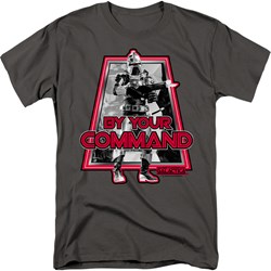 Battlestar Galactica - By Your Command Adult T-Shirt In Charcoal