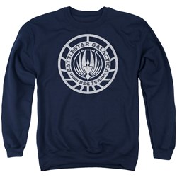 Battlestar Galactica - Mens Scratched Bsg Logo Sweater