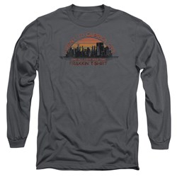Battlestar Galactica - Mens Caprica City Long Sleeve Shirt In Charcoal