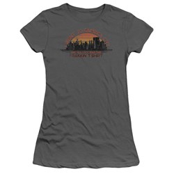 Battlestar Galactica - Caprica City Juniors T-Shirt In Charcoal