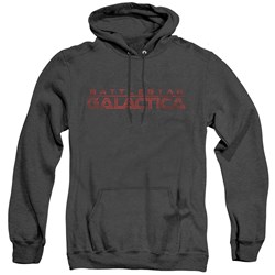 Battlestar Galactica - Mens Battered Logo Hoodie
