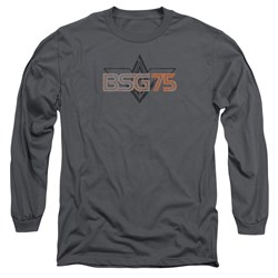 Battlestar Galactica - Mens Bsg75 Long Sleeve Shirt In Charcoal