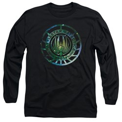 Battlestar Galactica - Mens Galaxy Emblem Long Sleeve T-Shirt