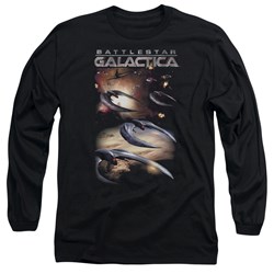Battlestar Galactica - Mens When Cylons Attack Long Sleeve T-Shirt