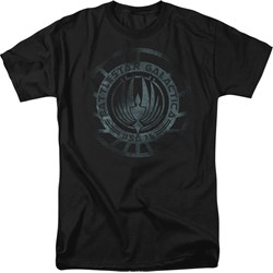 Battlestar Galactica - Mens Faded Emblem T-Shirt