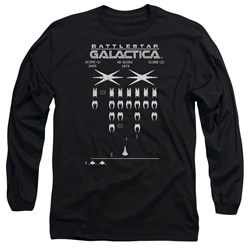 Battlestar Galactica - Mens Galactic Invaders Long Sleeve T-Shirt