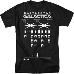 Battlestar Galactica - Mens Galactic Invaders T-Shirt