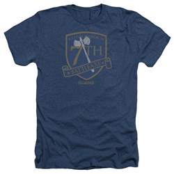 Battlestar Galactica - Mens Battleaxe Badge Heather T-Shirt