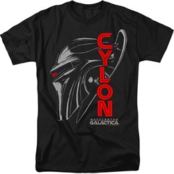Battlestar Galactica - Mens Cylon Face T-Shirt
