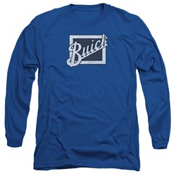 Buick - Mens Distressed Emblem Long Sleeve T-Shirt