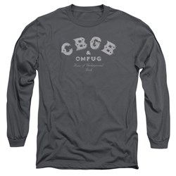 Cbgb - Mens Tattered Logo Long Sleeve T-Shirt