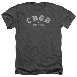 Cbgb - Mens Tattered Logo Heather T-Shirt