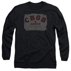 Cbgb - Mens Crumbled Logo Long Sleeve T-Shirt