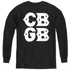 Cbgb - Youth Stacked Logo Long Sleeve T-Shirt