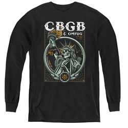 Cbgb - Youth Liberty Skull Long Sleeve T-Shirt