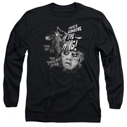 Twilight Zone - Mens Someone On The Wing Long Sleeve Shirt In Black