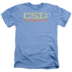 Csi: Miami - Mens Logo Distressed T-Shirt In Light Blue