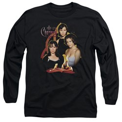 Charmed - Mens Original Three Long Sleeve Shirt In Black