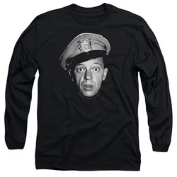 Andy Griffith - Mens Barney Head Long Sleeve Shirt In Black
