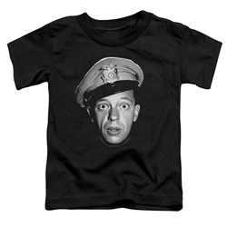 Andy Griffith - Toddler Barney Head T-Shirt In Black