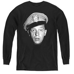 Andy Griffith - Youth Barney Head Long Sleeve T-Shirt