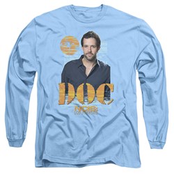 Ncis La - Mens Doc Long Sleeve Shirt In Carolina Blue