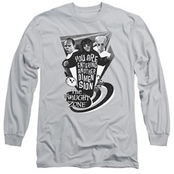 Twilight Zone - Mens Another Dimension Long Sleeve Shirt In Silver