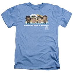 Love Boat - Mens Wave Of Romance T-Shirt In Light Blue