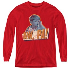 Andy Griffith - Youth Aw Pa Long Sleeve T-Shirt