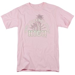 90210 - Mens West Beverly Hills High T-Shirt In Pink