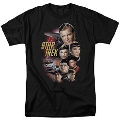 Star Trek - St / The Classic Crew Adult T-Shirt In Black