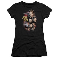 Star Trek - St / The Classic Crew Juniors T-Shirt In Black