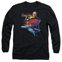 Star Trek - Mens Tng 25 Long Sleeve Shirt In Black