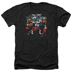 Star Trek - Mens 25Th Anniversary Crew Heather T-Shirt