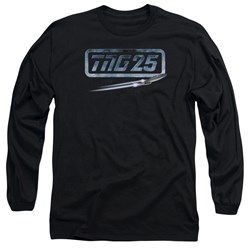 Star Trek - Mens Tng 25 Enterprise Long Sleeve Shirt In Black