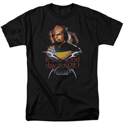 Star Trek - Mens Good Day To Die T-Shirt In Black