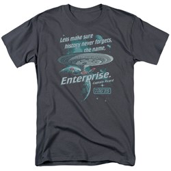 Star Trek - Mens Never Forget T-Shirt In Charcoal
