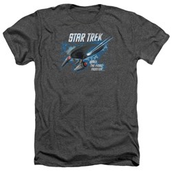 Star Trek - Mens The Final Frontier T-Shirt In Charcoal