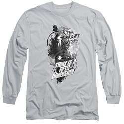 Twilight Zone - Mens Fifth Dimension Long Sleeve Shirt In Silver
