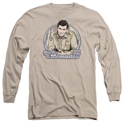 Andy Griffith - Mens Thanks For The Memories Long Sleeve Shirt In Sand