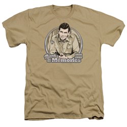 Andy Griffith - Mens Thanks For The Memories T-Shirt In Sand