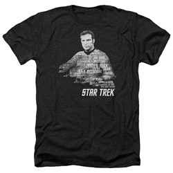 Star Trek - Mens Kirk Words Heather T-Shirt