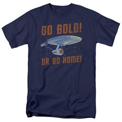 Star Trek - Mens Go Bold T-Shirt In Navy